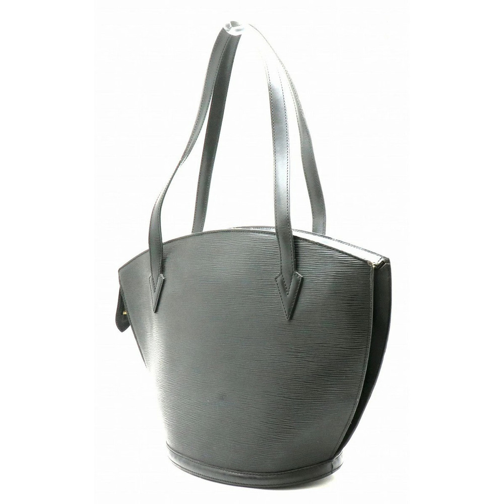Louis Vuitton Epi Saint Jacques Shopping Shoulder Bag Tote Leather Noir Black - Picture 2 of 9